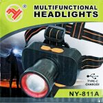 چراغ هدلایت شارژی چندکاره مدل NY-811A