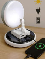 چراغ اضطراری خورشیدی و شارژی ۳۰۰ وات مدل UFO (کمپی یوفو) - تصویر 5